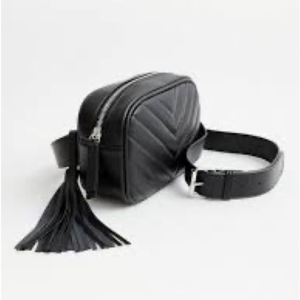 Torrid Black Crossbody Bag with Tassel